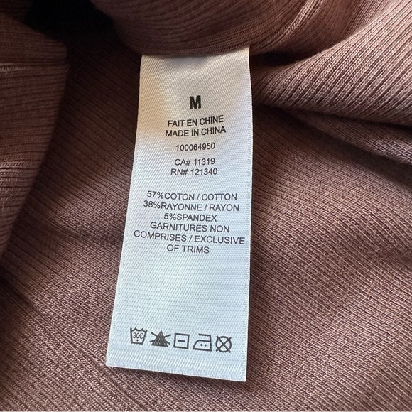 Garage Exposed Seams Cropped Muscle Tank Brown Size M - Picture 9 of 9